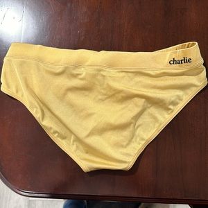 Charlie By MZ Gold Square Swim Brief